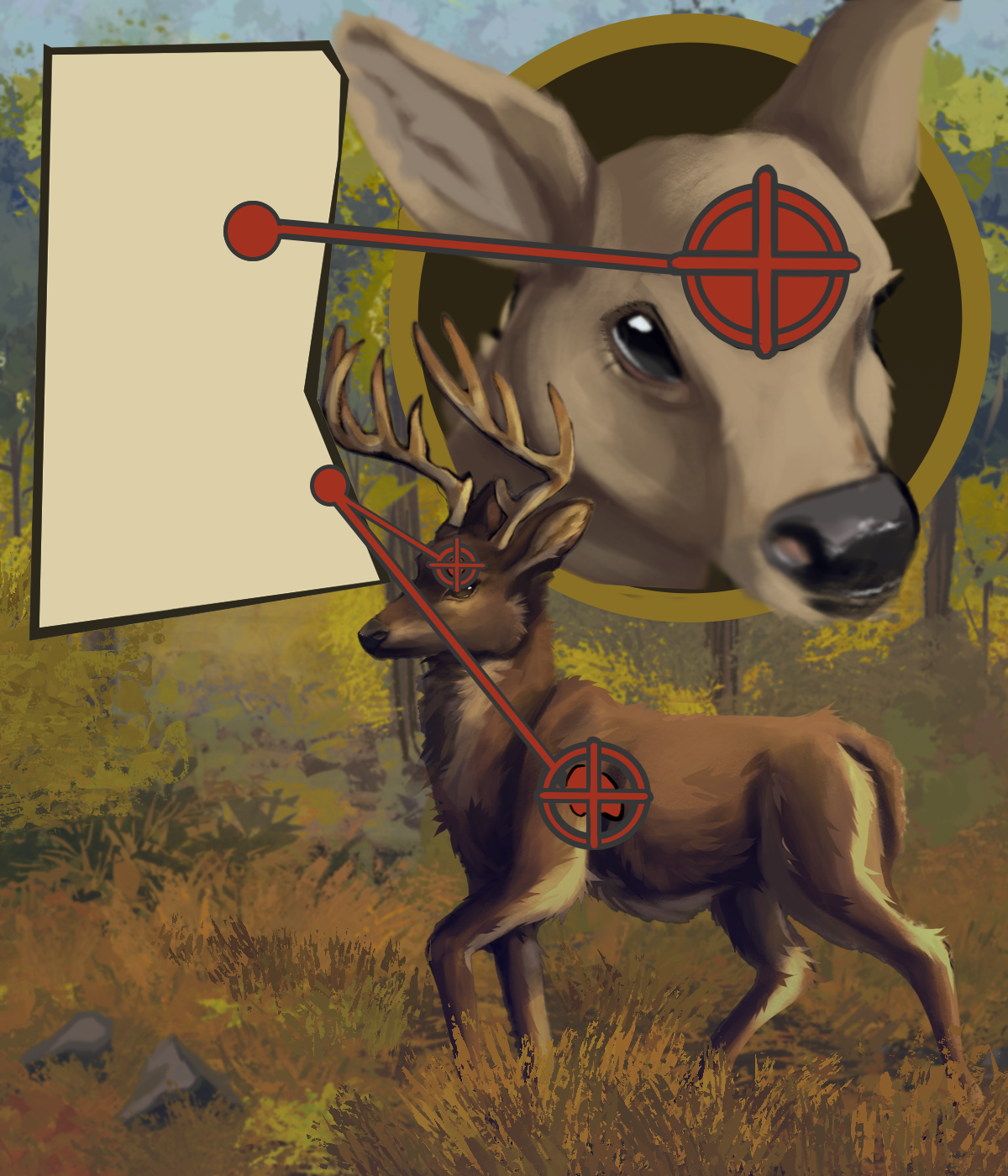 Lethal shot poster (deer)